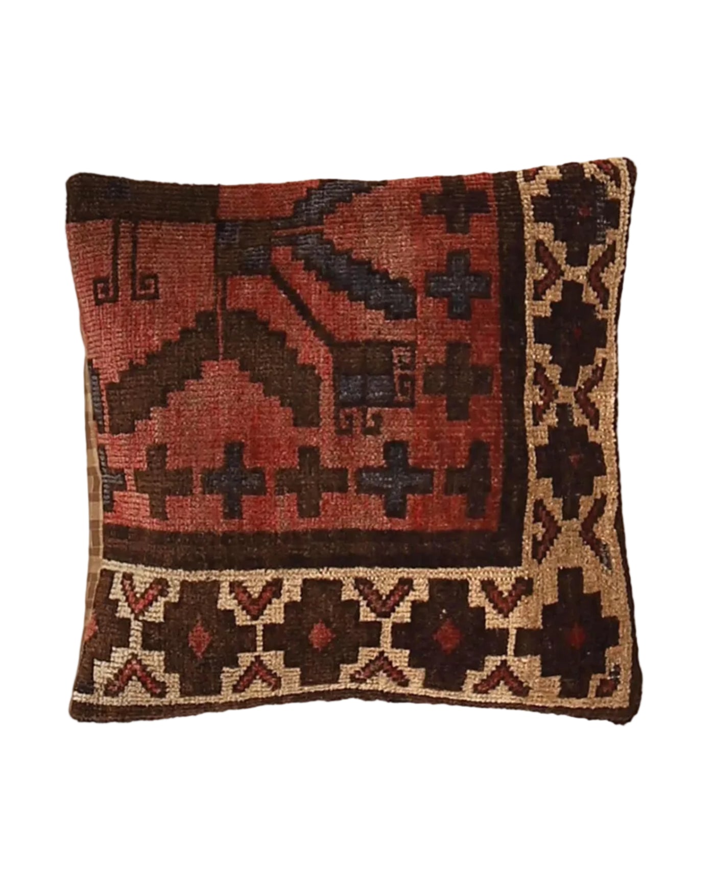 Vintage Tribal Floor Pillow 1.4x1.4 ft