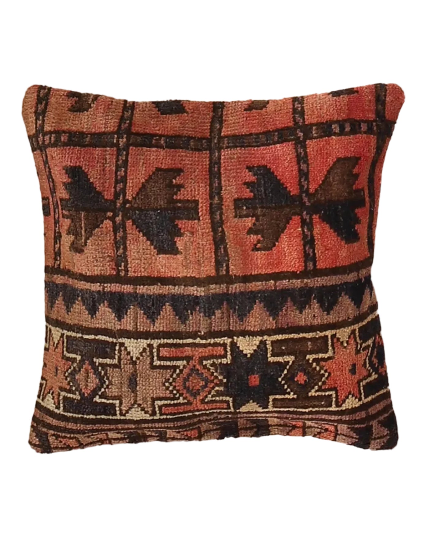 Rustic Carpet Textile Pillow 1.6x1.6 ft
