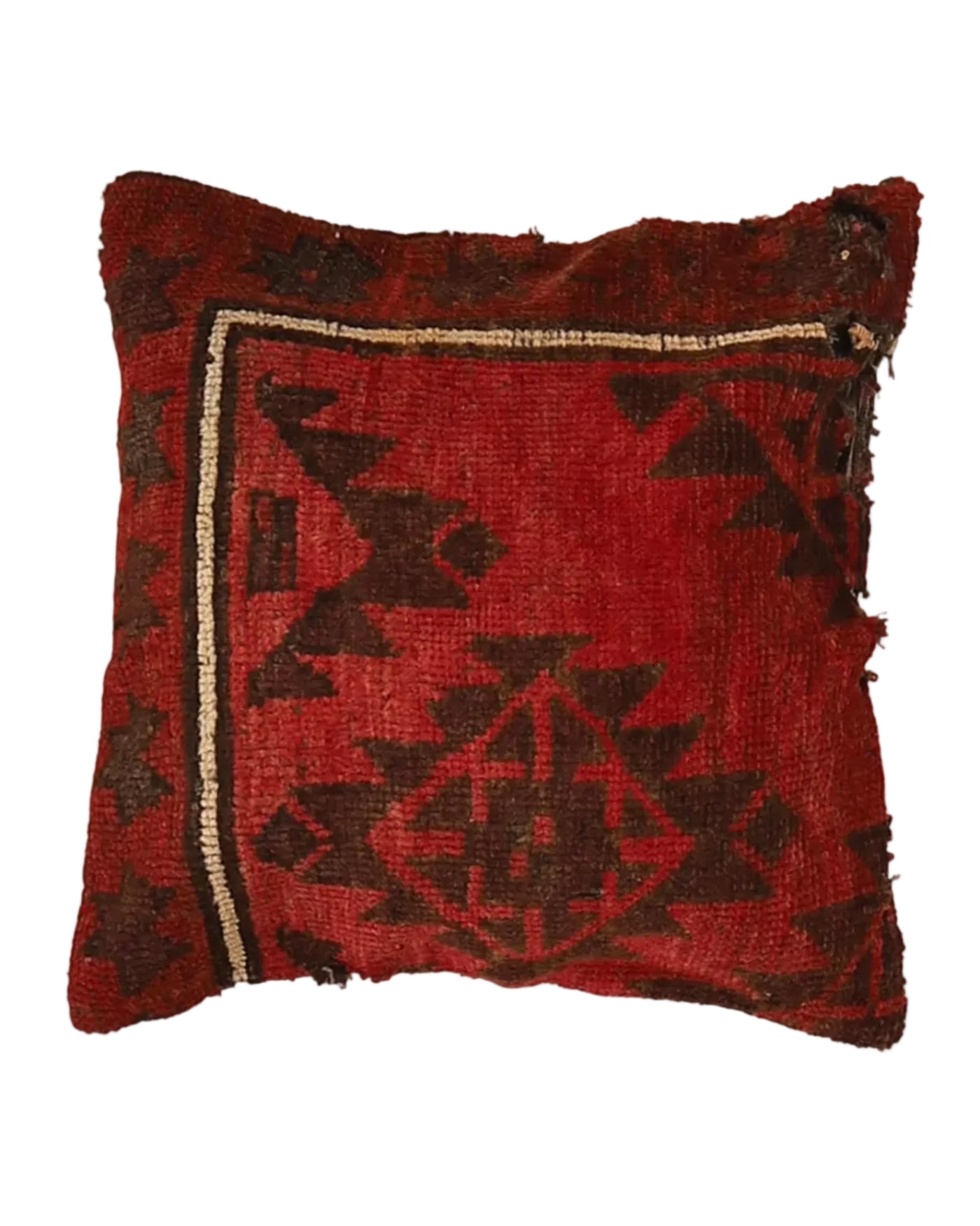 Wool Carpet Accent Pillow 1.6x1.6 ft