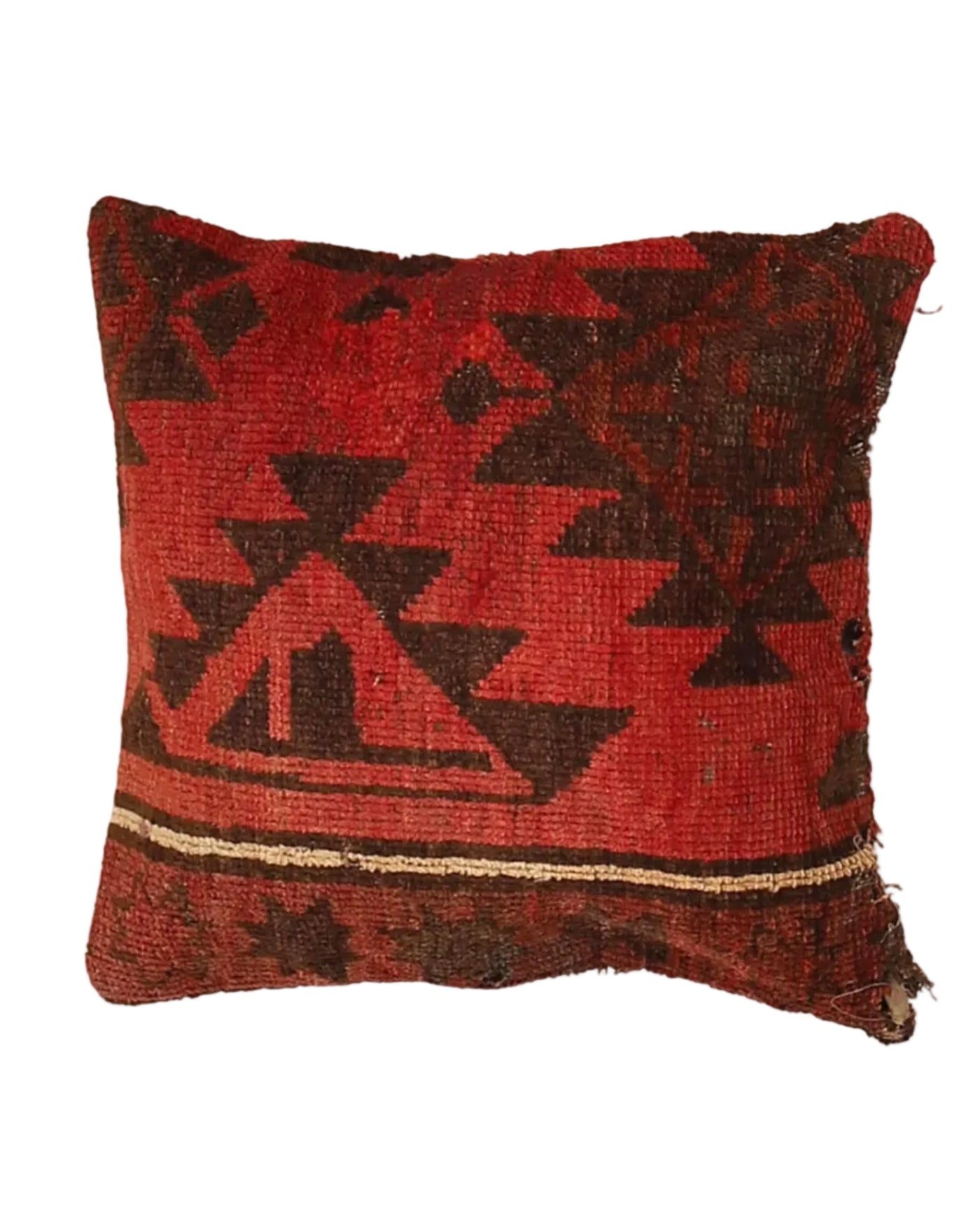 Rustic Loomed Cushion Design 1.6x1.6 ft