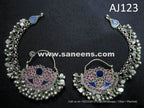 afghan kuchi earrings with stones in wholesale