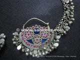 Full Featured Earrings With Supporting Chain And Hook Best Indie Retro Boho Chic Style Conventional Dancing Costume