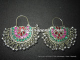 Afghan Kochi Earrings American Tribal Style Boho Retro Indie Hippie Girls