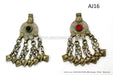 afghan muslim kuchi coins with chains dangles