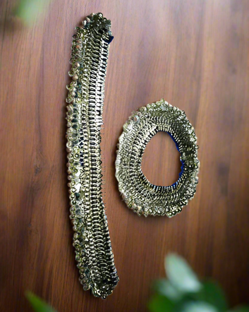 Handmade Afghan Anklet Pair