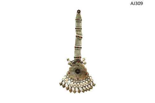 Afghan Coat Buttons Studs Beautiful Dresses Collar Jewelry Tribal Ornaments