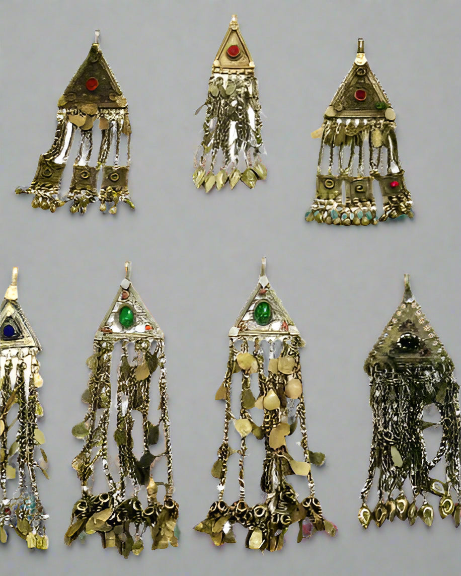 Kuchi Tribal  Dangles Buttons With Chains 1 KG