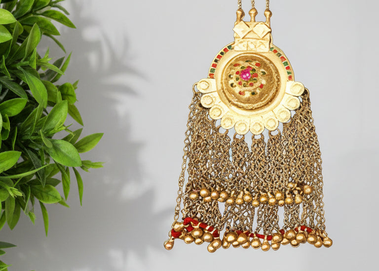 Afghan Jewelry Large Dome Pendant