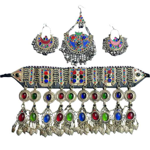 afghan kuchi jewellery set for bellydance performers