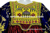 Afghan Women Long Shirt Tribal Fusion Art Work Vintage Costume Gypsy Ethnic Frock