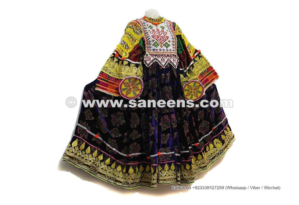 Tribal Fashion Vintage Frock Afghani Women Long Dress Asian Ethnic Garments