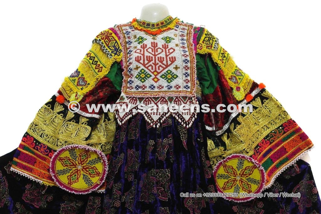 Tribal Fashion Vintage Frock Afghani Women Long Dress Asian Ethnic Garments