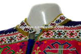 Formal Afghan Women Dress In Glowing Green Color Tribal Ethnic Coin Frock