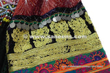 Formal Afghan Women Dress In Glowing Green Color Tribal Ethnic Coin Frock