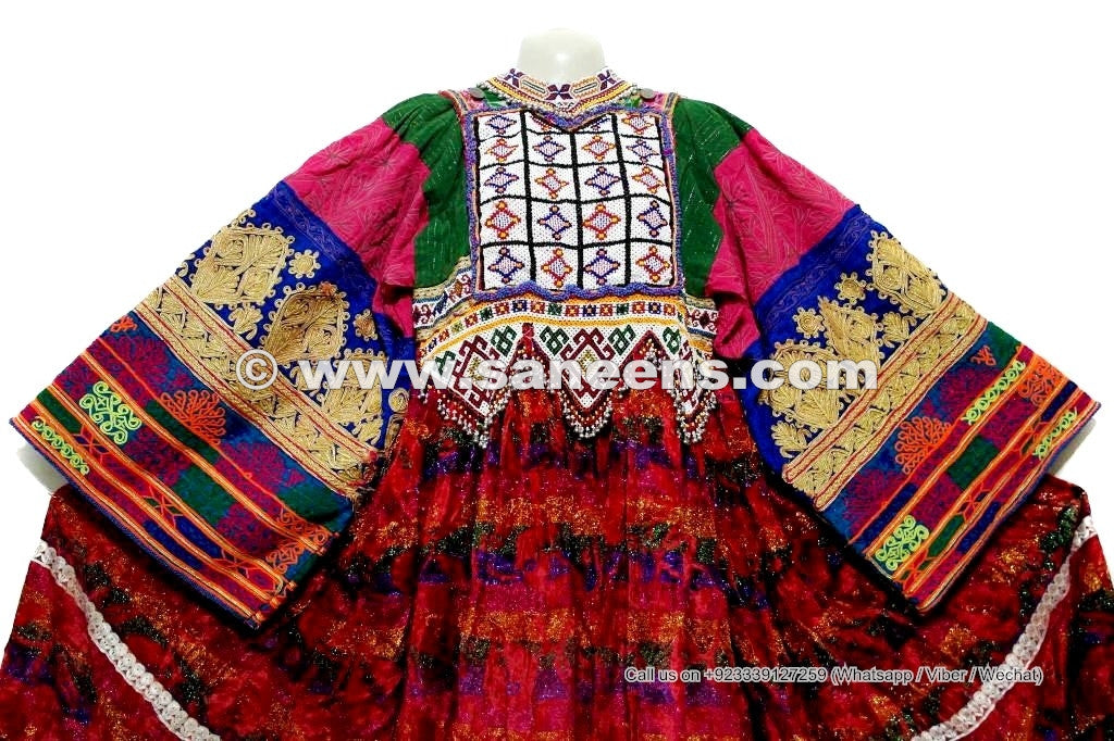 Kuchi Tribal Art Embroidered Dress Afghan Nomad Vintage Costume Online