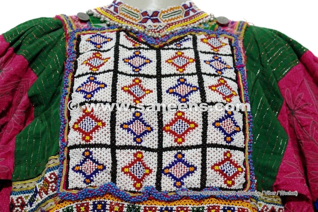 Kuchi Tribal Art Embroidered Dress Afghan Nomad Vintage Costume Online