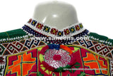 Kuchi Tribal Rainbow Frock Unique Design Afghan Nomad Vintage Dress