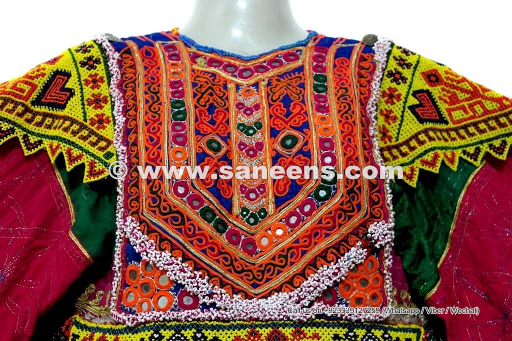Afghan Kuchi Women Coins Tribal Vintage Frock