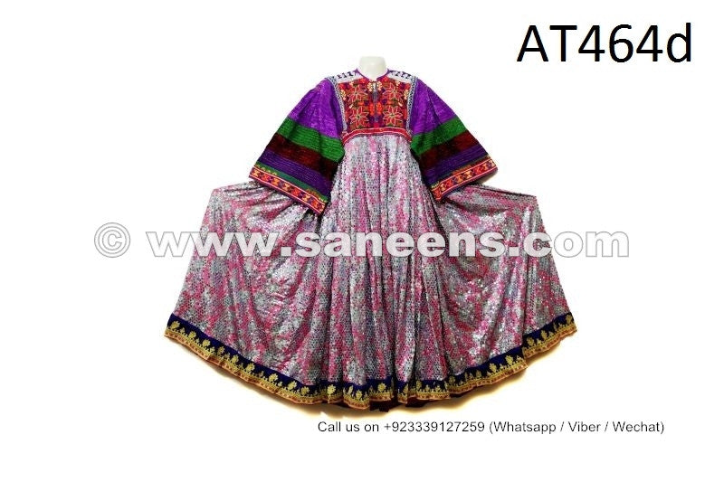 ATS Fusion Dance Dress Tribal Ethnic Frock With Sequin Work Nomadic Costume