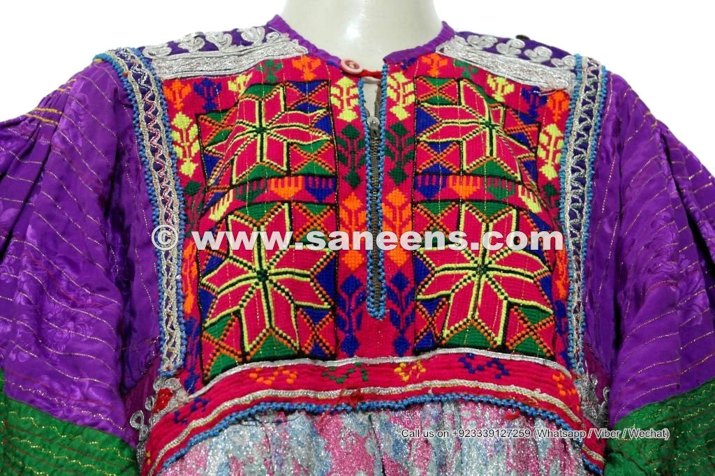 ATS Fusion Dance Dress Tribal Ethnic Frock With Sequin Work Nomadic Costume