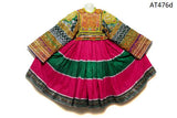 Tribal Fusion Costume Full Embroidered Kuchi Frock Afghan Nomad Vintage Clothes