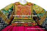 Tribal Fusion Costume Full Embroidered Kuchi Frock Afghan Nomad Vintage Clothes