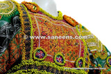 Tribal Fusion Costume Full Embroidered Kuchi Frock Afghan Nomad Vintage Clothes