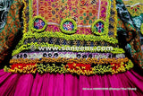Tribal Fusion Costume Full Embroidered Kuchi Frock Afghan Nomad Vintage Clothes