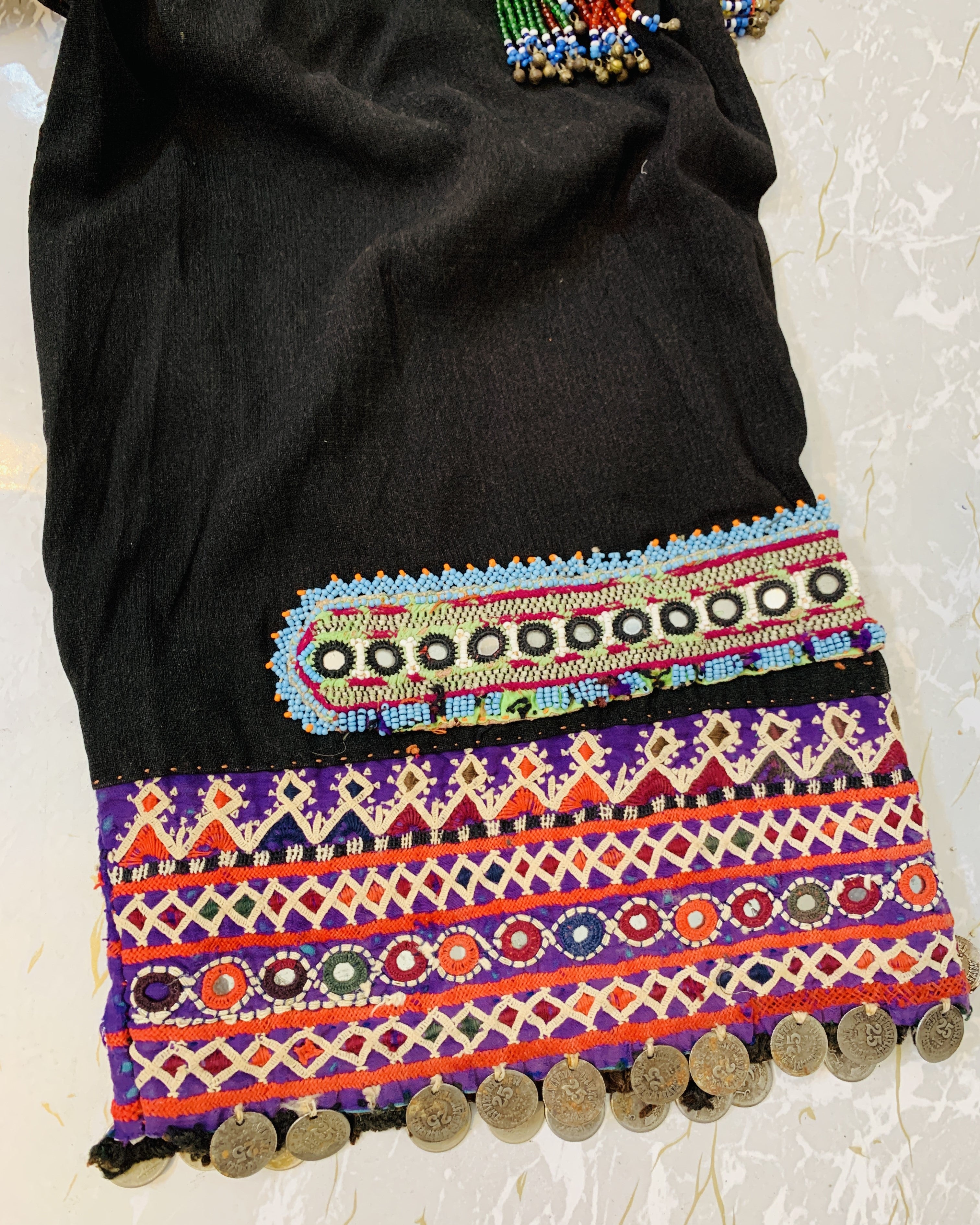 Vintage Afghan Embroidered Dress