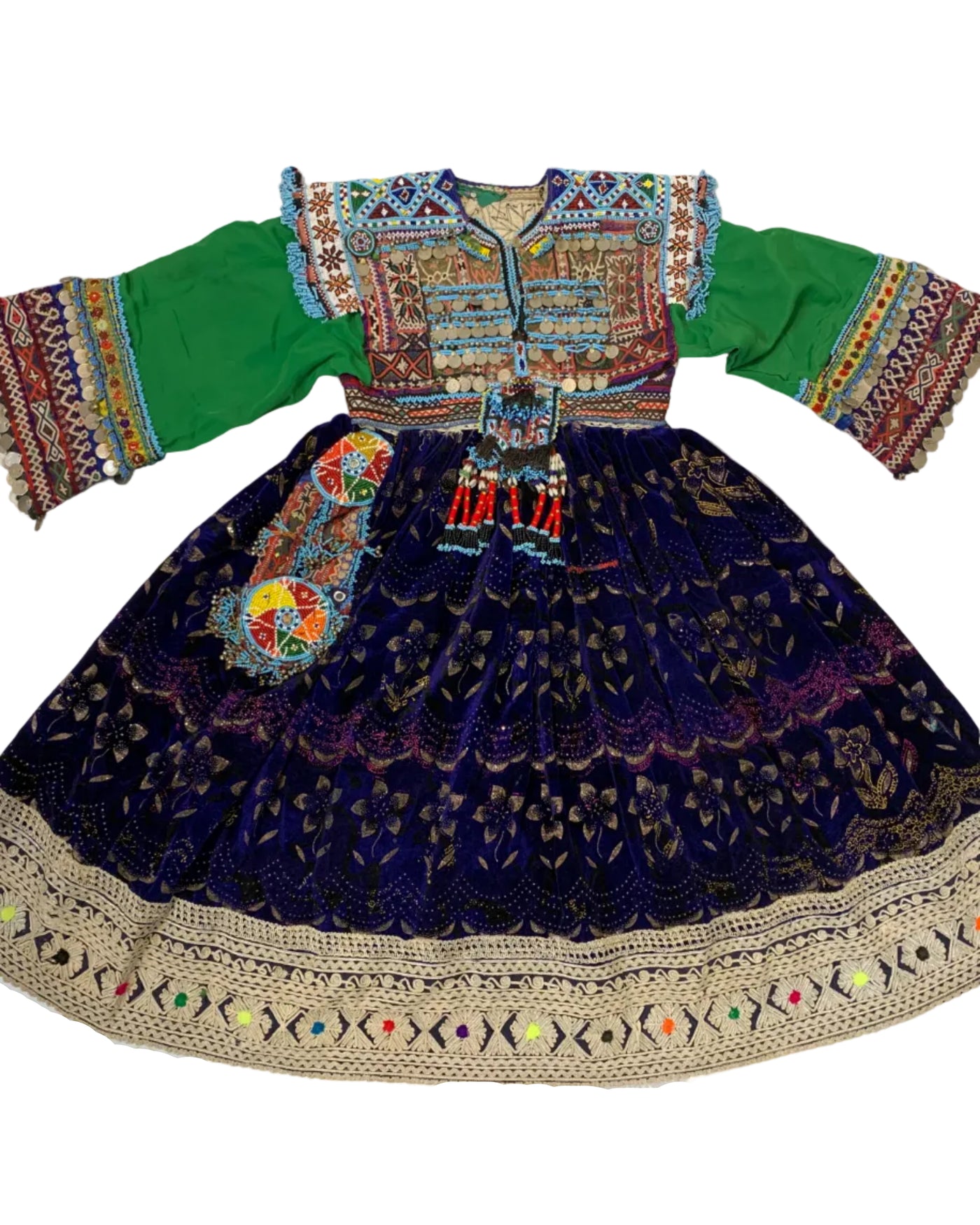 Vintage Afghan Velvet Frock