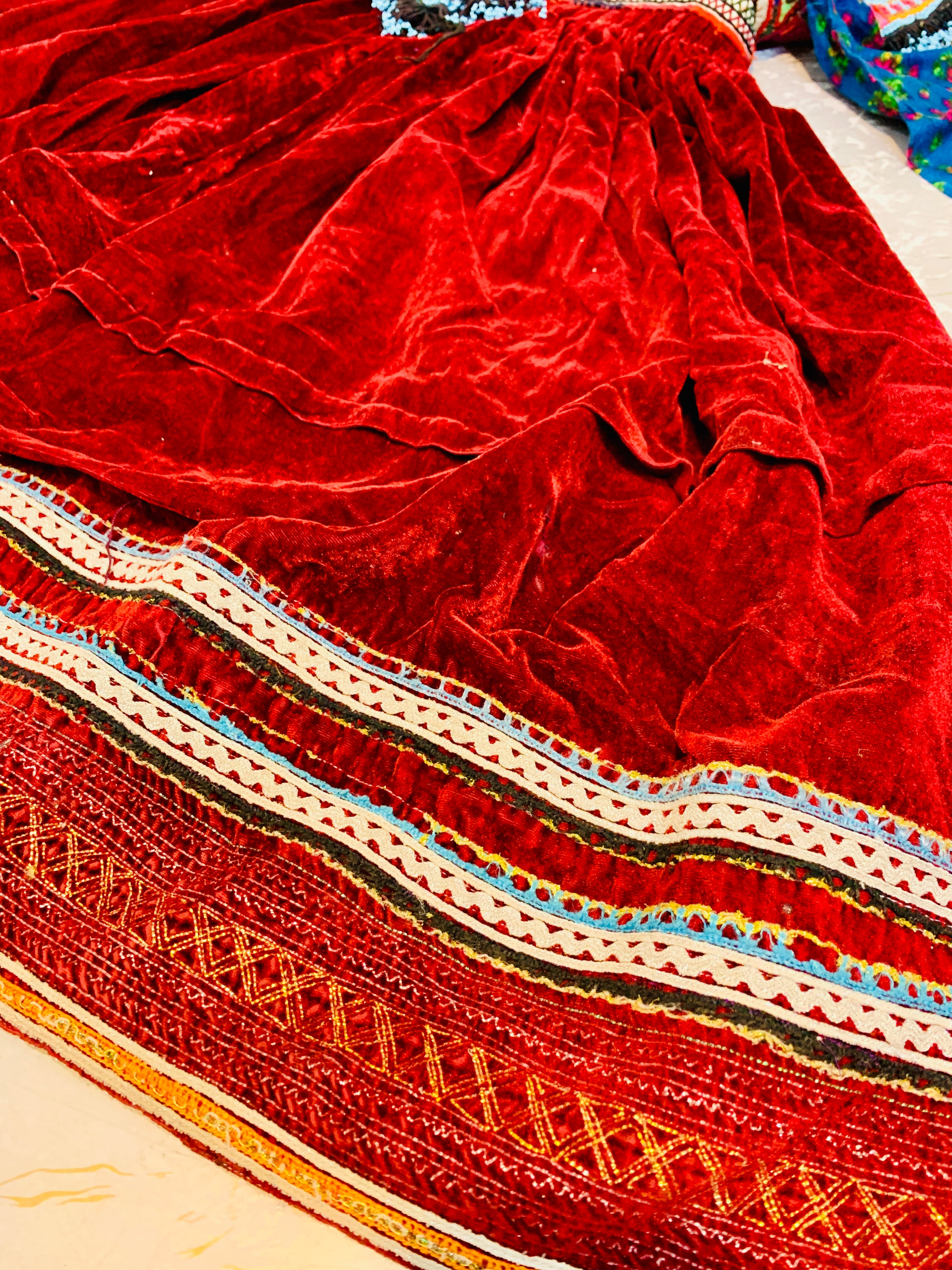 Vintage Afghan Pashtun Artisan Crafted Dress