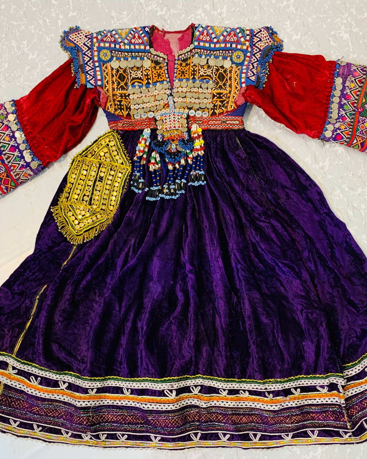 Tribal Kuchi Coins Vintage Frock
