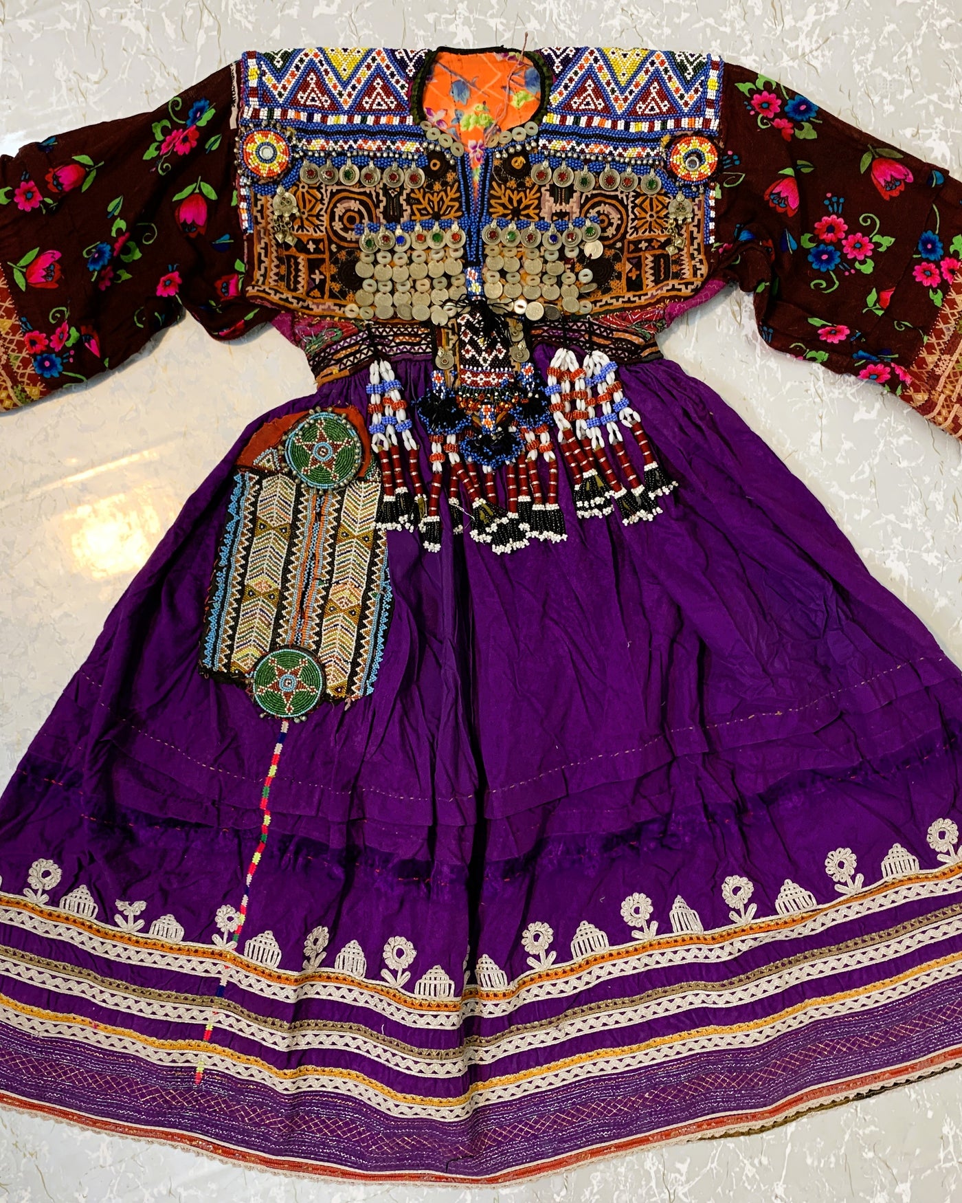 Balochi Coins Vintage Frock