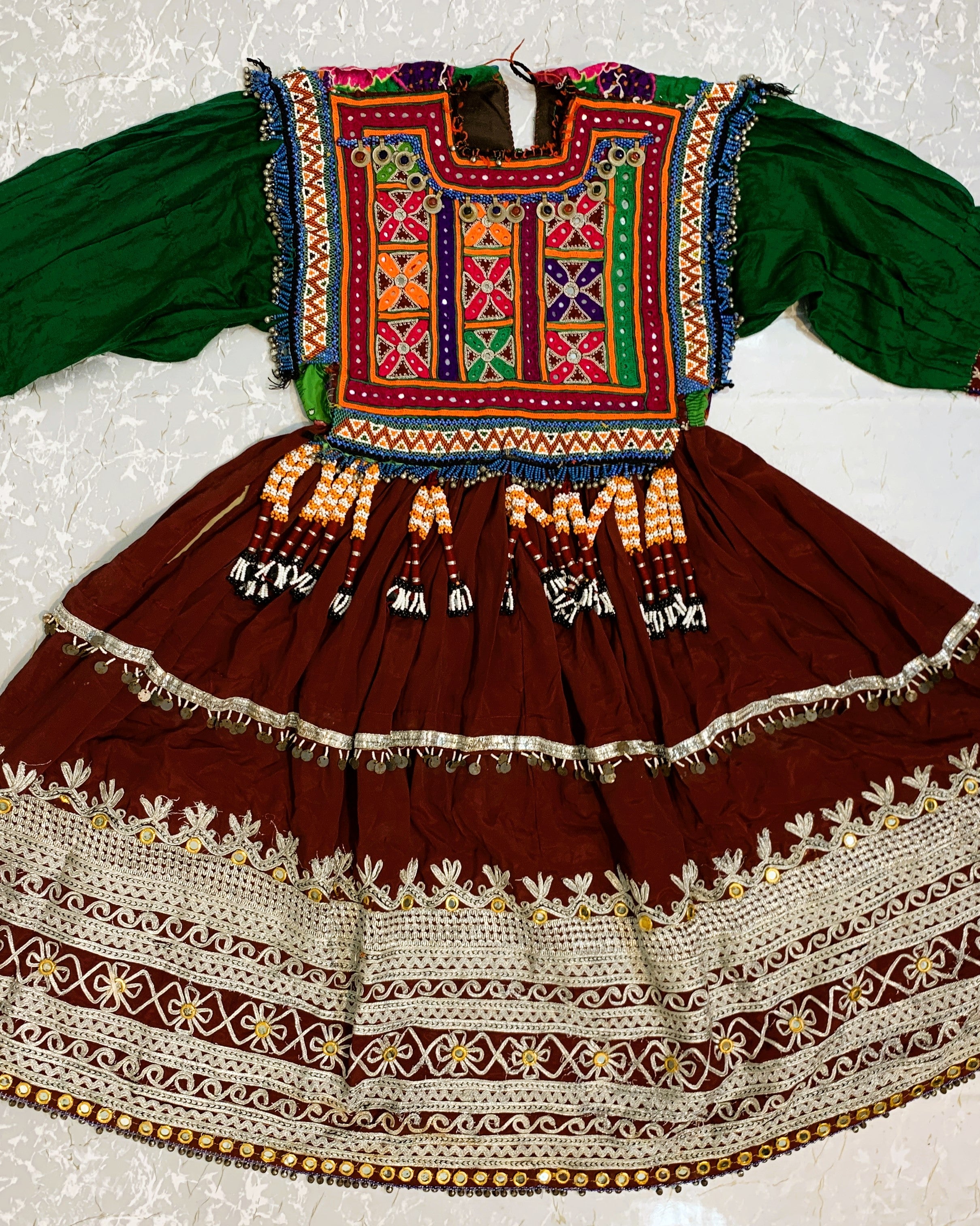 Baloch Vintage Tassel Frock