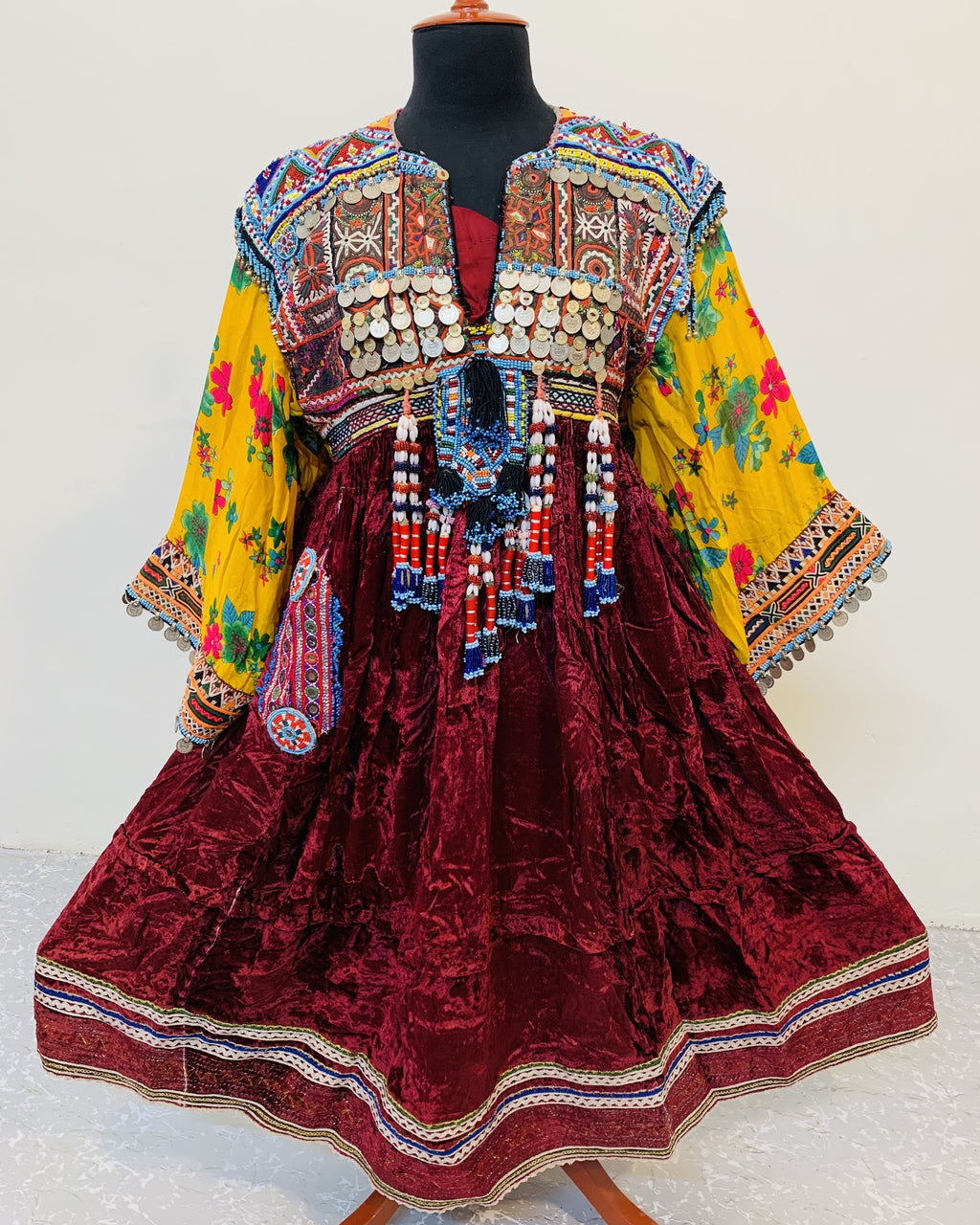 Afghan Velvet Ethnic Frock