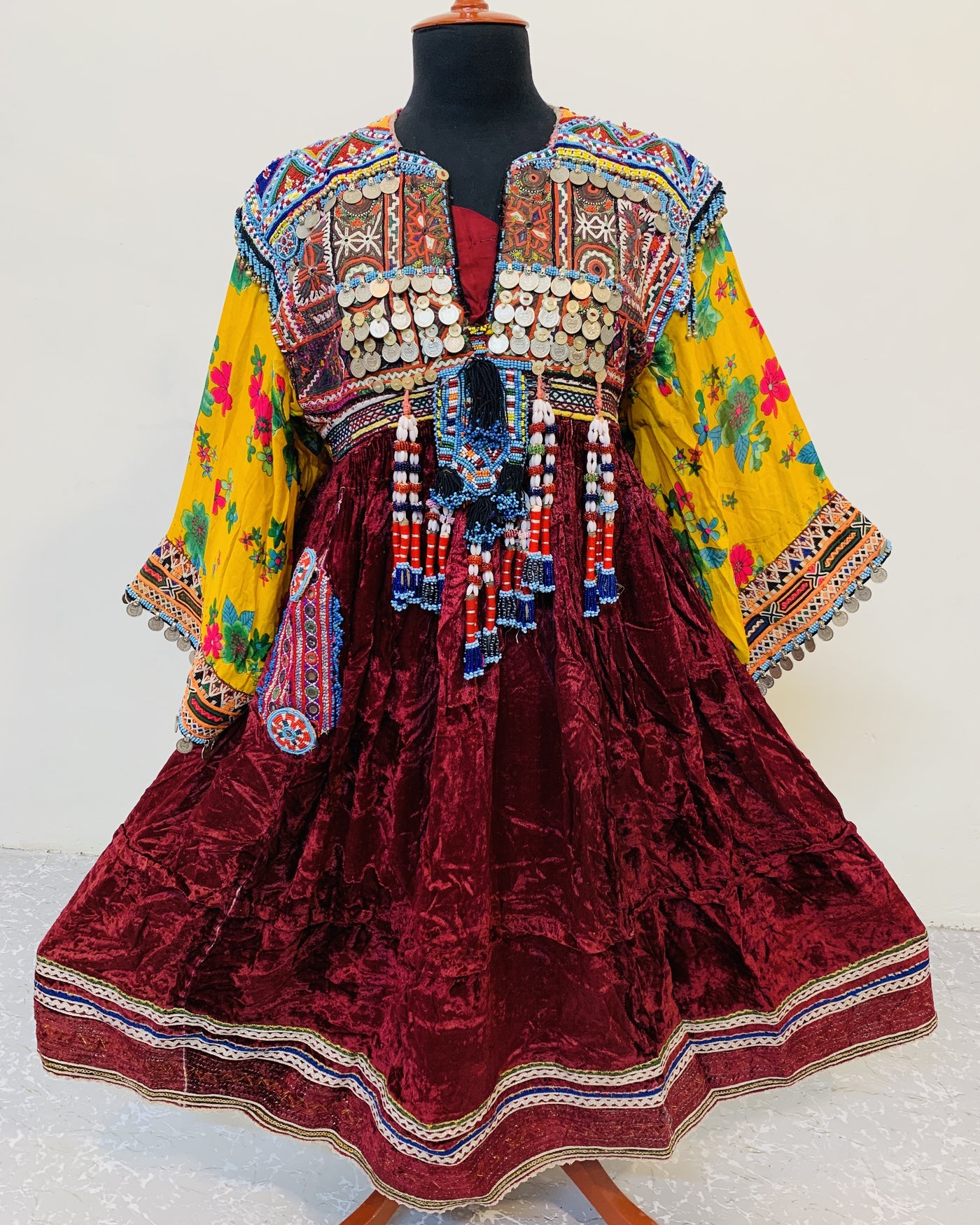 Afghan Velvet Ethnic Frock
