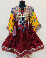 Afghan Velvet Ethnic Frock