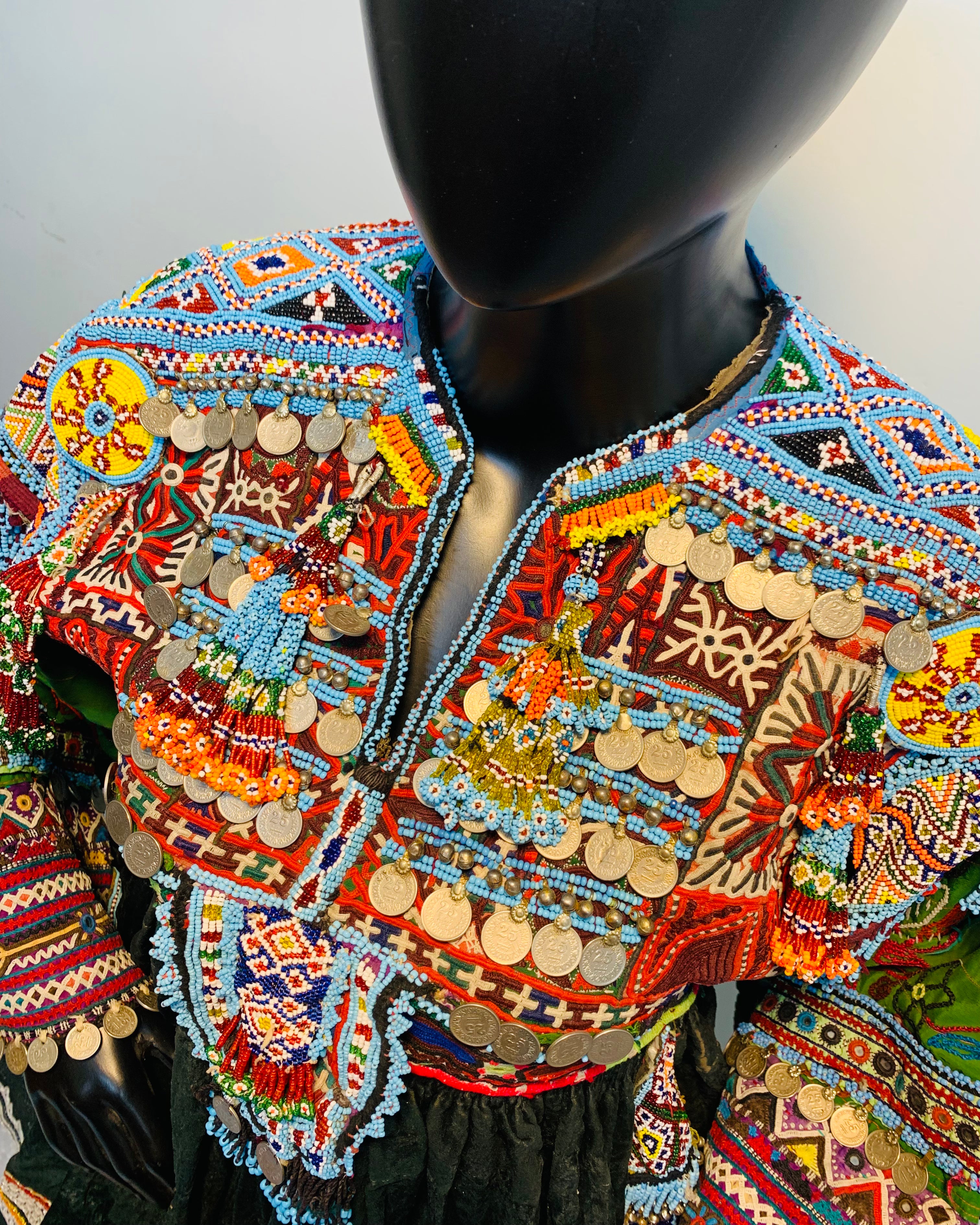 Hand Embroidered Afghan Vintage Dress