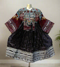 Kuchi Ethnic Dress In Shiny Purple Fabric