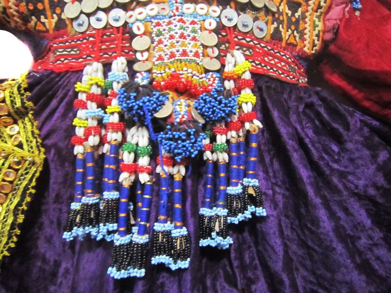 Tribal Kuchi Coins Vintage Purple Dress