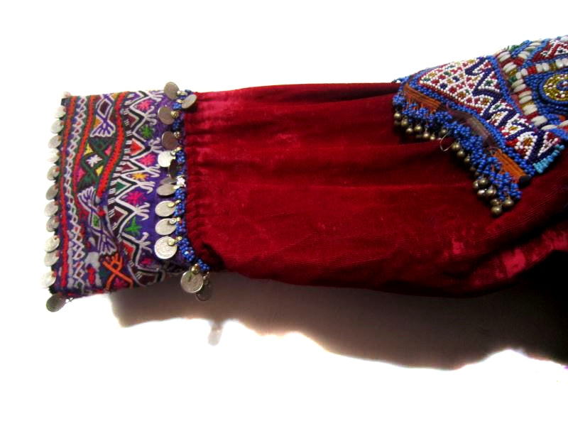 Tribal Kuchi Coins Vintage Purple Dress