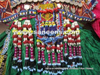 balochi tribal vintage fashion handmade costumes with tassels and coins