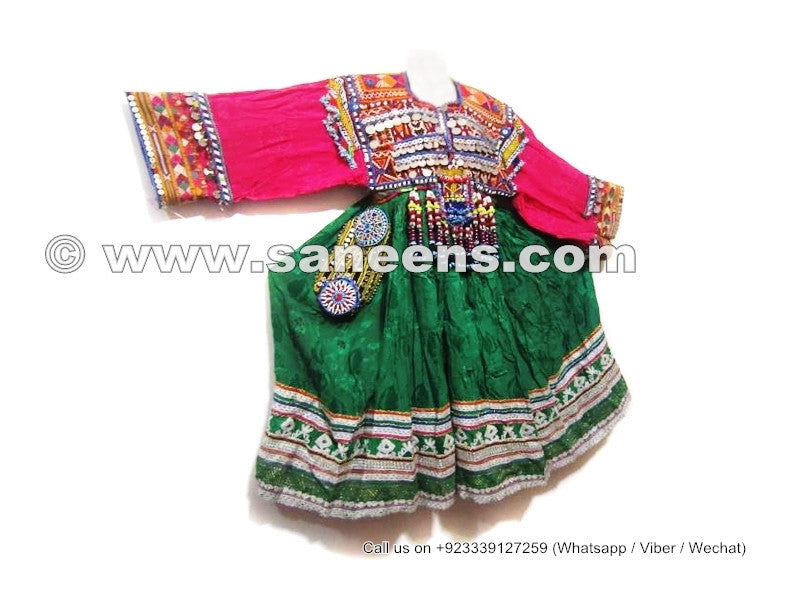 kuchi vintage dress with coins and tassels