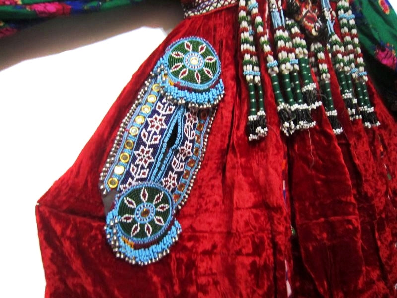 Kuchi Banjara Tribal Ethnic Red Dress