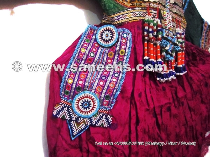 nomad boho chic fashion vintage clothes with beaded pocket