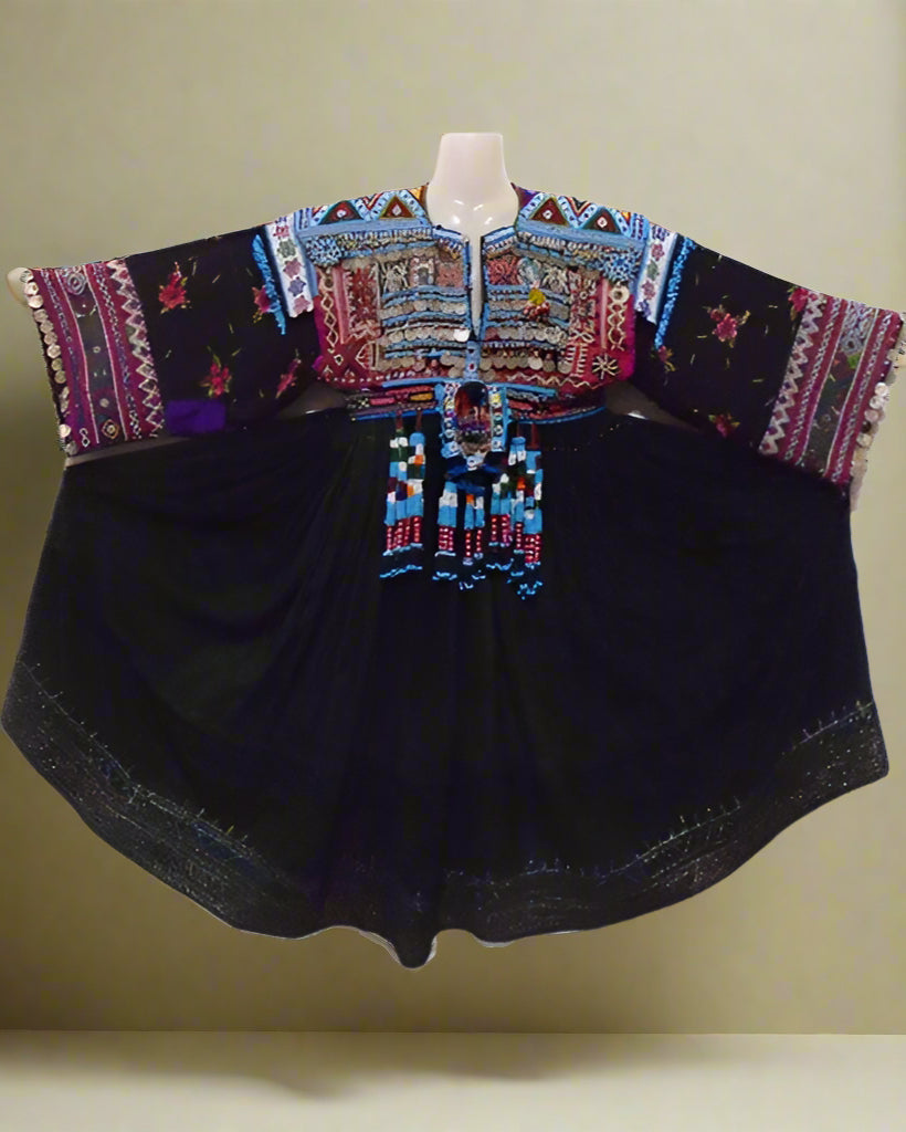 afghan kuchi coins dress