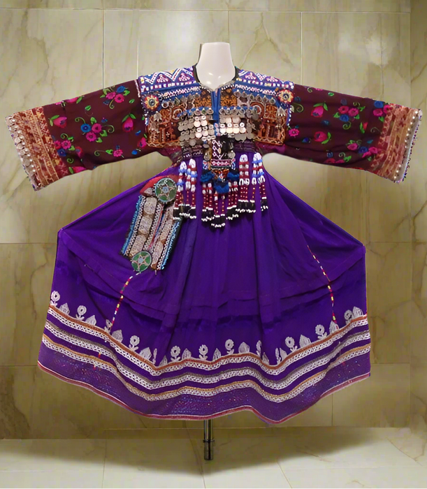 kuchi tribal coins dress