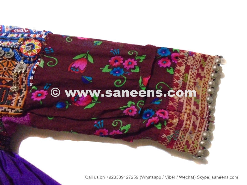 genuine silk embroidery work afghan couture clothes
