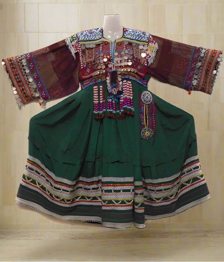 afghan kuchi coins dress