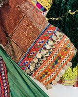 Kuchi Coins Frock In Green
